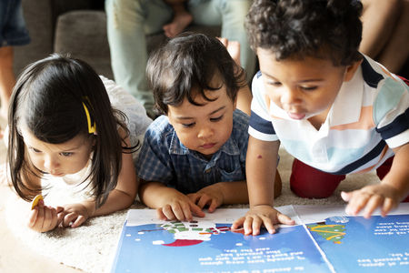 Toddlers learning at daycare