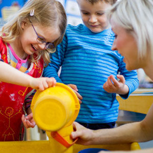 toddlers having fun at daycare